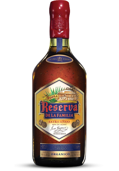Botella reserva de la Familia Extra Añejo.